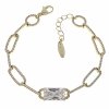 3062 Bransoletka elegancka złota 17+5cm pozłacana 14k Xuping cyrkonie